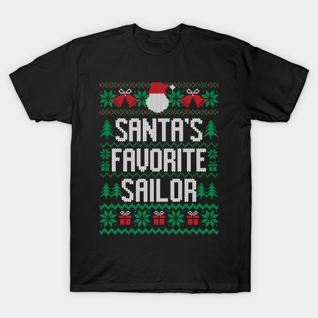 Santa's Favorite Sailor T-Shirt by Saulene